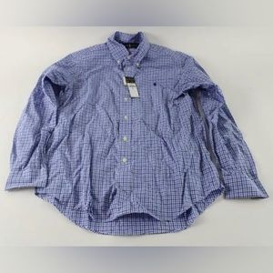 New! Polo Ralph Lauren Men's Plaid Poplin Button Down Long Sleeve Shirt SMALL